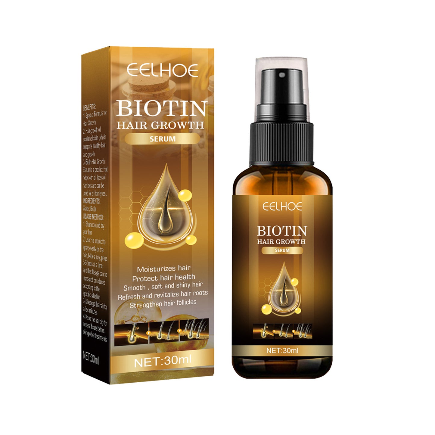 HOT SALE 🔥Biotin hair spray🔥 For thicker, stronger hair in just a few weeks