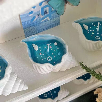 Conch Shell Scented Candle - Home Bedroom Fragrance Deodorizer with Plant Essential Oils - Ornament & Gift