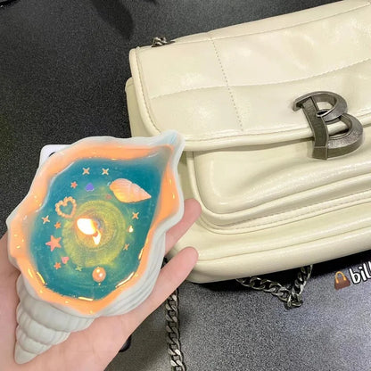 Conch Shell Scented Candle - Home Bedroom Fragrance Deodorizer with Plant Essential Oils - Ornament & Gift