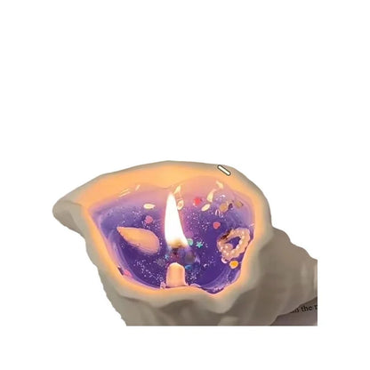 Conch Shell Scented Candle - Home Bedroom Fragrance Deodorizer with Plant Essential Oils - Ornament & Gift